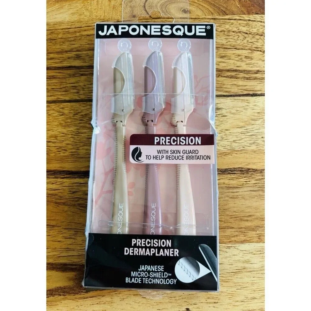 JAPONESQUE Precision Dermaplaner Facial Brush Razors 3ct - New